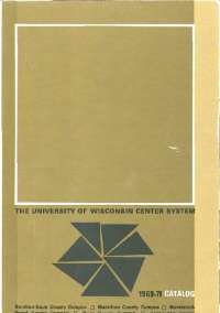 The University of Wisconsin Center System: History and Educational Opportunities