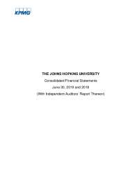 Consolidated Financial Statements June 30, 2019 and 2018 ...