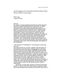Decentralized Networks Based Upon Wireless Mobile Technologies