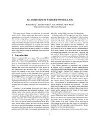 Trantor: A Novel Architecture for Wireless Network Management