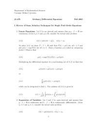 Solving Single First-Order Ordinary Differential Equations