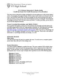 U.S. History Semester A Study Guide