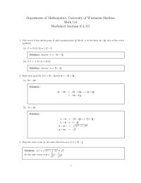 Vector Operations and Applications: Worksheet for Math 114