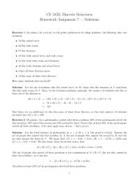 Discrete Structures Homework Assignment 7 Solutions