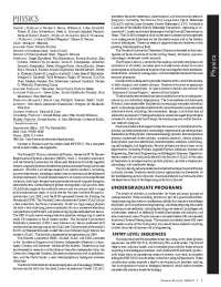 Physics Research Programs at Stanford University