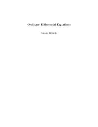 Ordinary Differential Equations: Theory and Applications