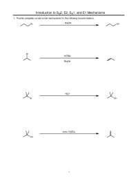 Introduction to SN2, E2, SN1, and E1 Mechanisms