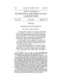 Encryption and Globalization