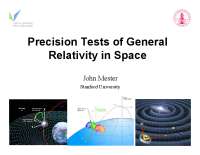 Precision Tests of General Relativity in Space