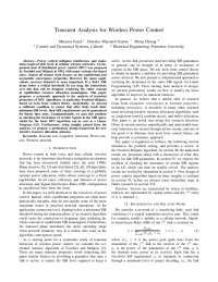 Transient Analysis for Wireless Power Control