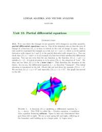 Unit 13: Partial differential equations