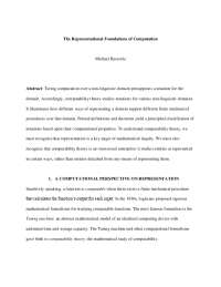 The Representational Foundations of Computation