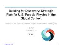 Building for Discovery: Strategic Plan for U.S. Particle Physics in the Global Context