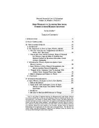 Open Wireless vs. Licensed Spectrum: Evidence from Market ...