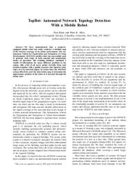 Automated Network Topology Detection with a Mobile Robot