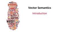 Vector Semantics
