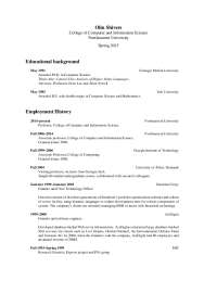 Olin Shivers' Educational and Employment Background