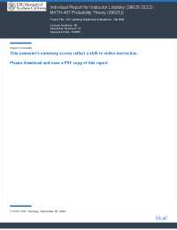 Individual Report for Instructor Lototsky (39625-20223