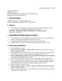 Christopher M. Boyce's Education and Positions Held