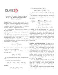 Summary of basic probability theory