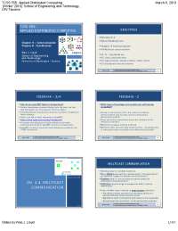 MULTICAST COMMUNICATION