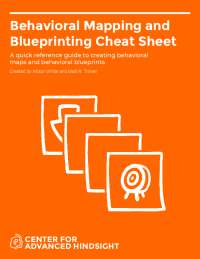 Behavioral Mapping and Blueprinting Cheat Sheet