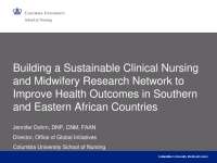 Building a Sustainable Clinical Nursing and Midwifery Research Network to Improve Health Outcomes in Southern and Eastern African Countries