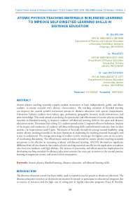 Atomic Physics Teaching Materials in Blended Learning to Improve Self-Directed Learning Skills in Distance Education