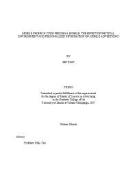 Mobile Phone in Your Personal Bubble: The Effect of Physical Environment and Personalized Information on Mobile Advertising