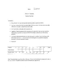 Math 29— Probability Practice Final Exam