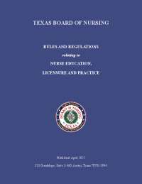 Texas Board of Nursing Rules and Regulations