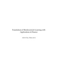 Foundations of Reinforcement Learning with Applications in Finance