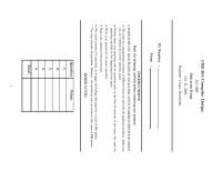 Mid-term Exam for CSE-304 Compiler Design course
