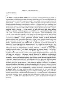 Riassunto del libro: Didattica della musica a cura di Samuele Ferrarese