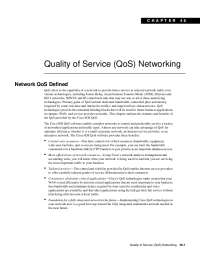 Quality of Service (QoS) Networking