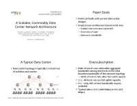 A Scalable, Commodity Data Center Network Architecture based on Fat-Tree