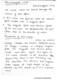 Introduction of Electromagnetic waves {Introduction to EM Theory}