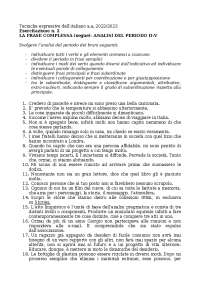 Esercitazioni per l'Analisi del Periodo