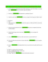 ServiceNow Certified System Administrator Exam
