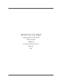 Resumo de códigos para Latex