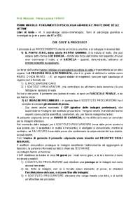Appunti di attività laboratoriali in discipline psicologiche