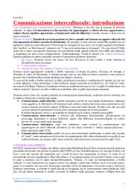 COMUNICAZIONE INTERCULTURALE - A. Sfardini