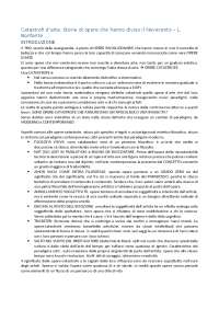 riassunto Catastrofi d'arte di Luigi Bonfanti