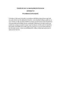 Representación gráfica: Reconociendo mi ambiente formativo