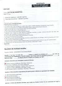 PROVA FUNDAMENTOS DA ADMINISTRAÇÃO