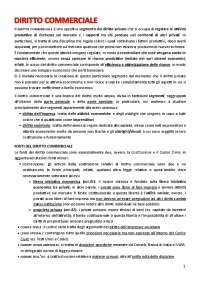 Diritto Commerciale - dispensa completa