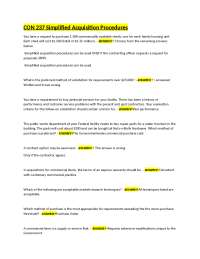 CON 237 Simplified Acquisition Procedures