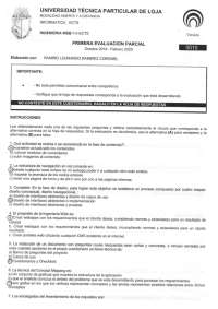 Examen de primer bimestre