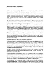 localizacao das industrias e os factores que condicionam a sua localizacao