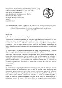 FICHAMENTO DO TEXTO: Capítulo 8 – Da rocha ao solo: intemperismo e pedogênese.